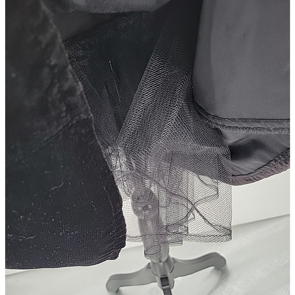 Vintage Strapless Velvet Midi Dress Scott McClintock Old Hollywood 90s Size 10 - Picture 2 of 10